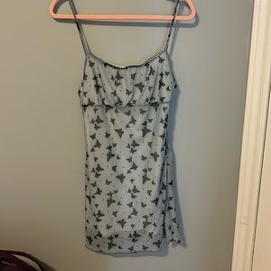 Medium black and blue butterfly dress